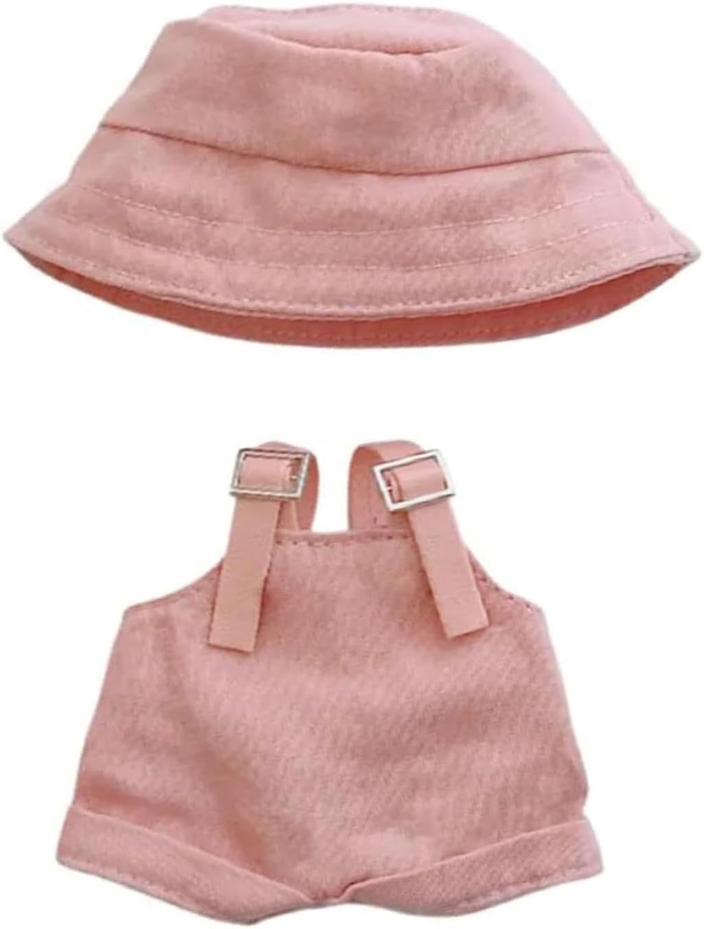 Clothes for Doll (NO Doll), Hat & Overalls Set for 17cm Accessories Suit, Cute Clothes for Dress up Unique Style(Style J)