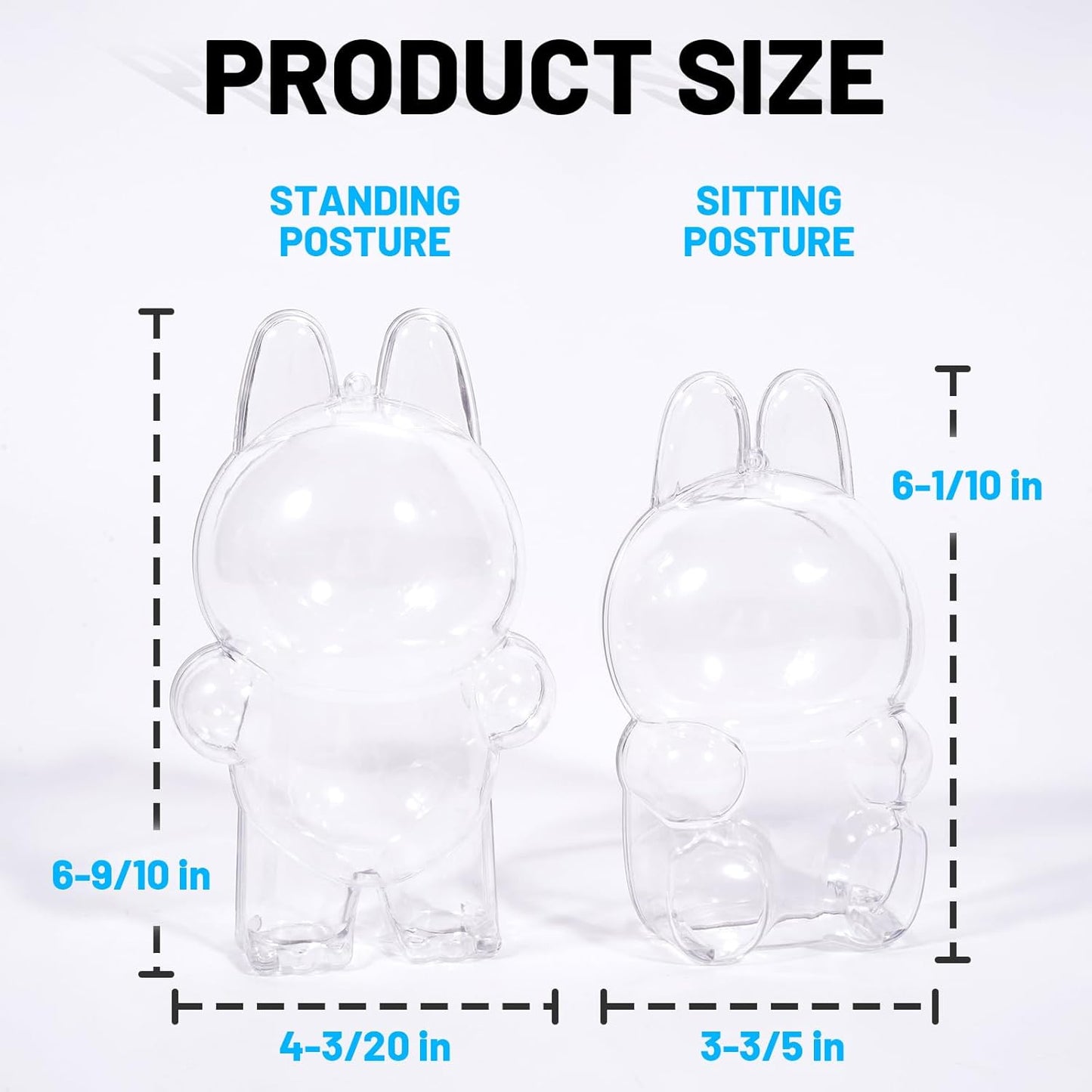 +Protective Case for Labubu Dolls The Monsters Exciting Macaron Protective Acrylic Display Case with Silicone Strap