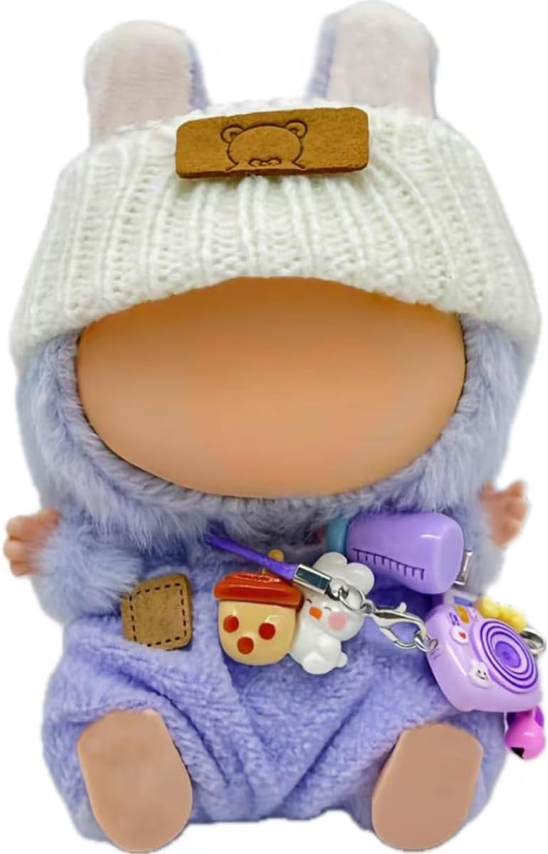Doll Clothes for 17cm Dolls, Doll Clothes Set & Outfit Set for 17cm Dolls, Exquisite Accessories, Clothes Set (Purple)