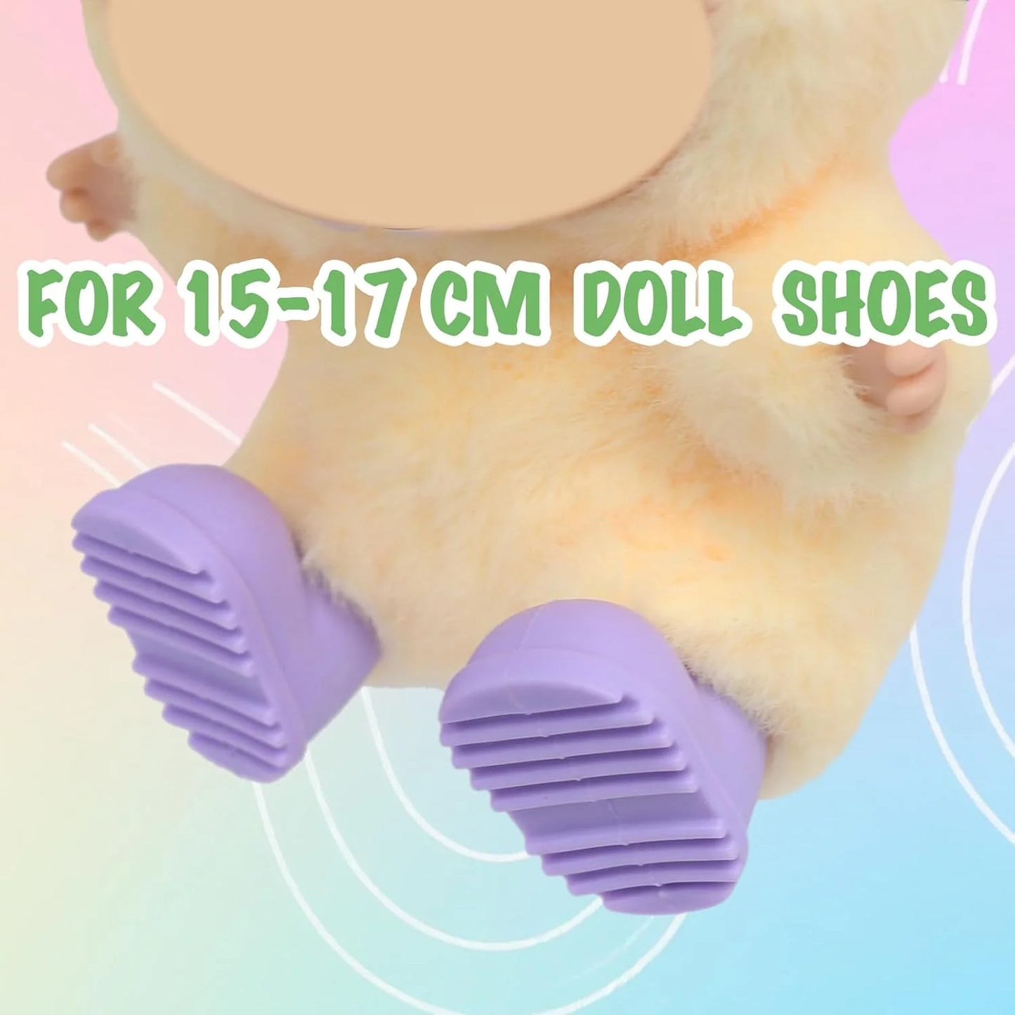 10 Pairs 17cm Doll Shoes - Plastic Mini Shoes for 6.9 Inch Dolls for Collectors & Playtime - Lightweight & Durable