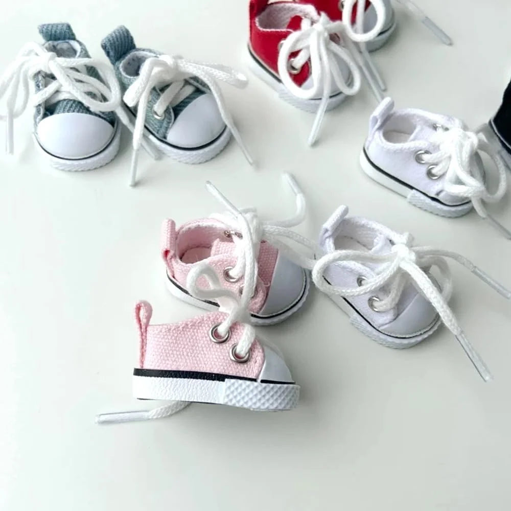Cute Doll Shoes for Labubu, 2025 New Mini Shoes for 17cm Labubu Clothes Accessories, Mini Finger Shoes for Labubu Doll Accessories Dress up Unique Style