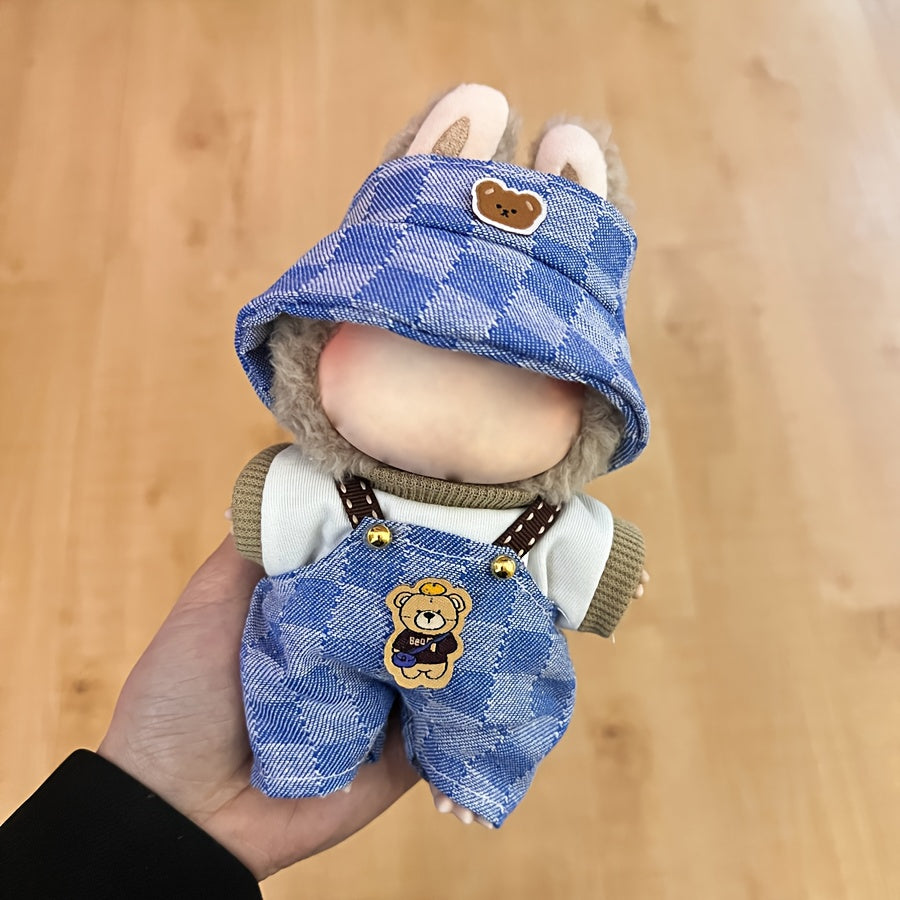 Doll clothes 6.7''/17cm Collector'S Wardrobe Set - 3in1 Vintage Cafe & Streetwear Outfits