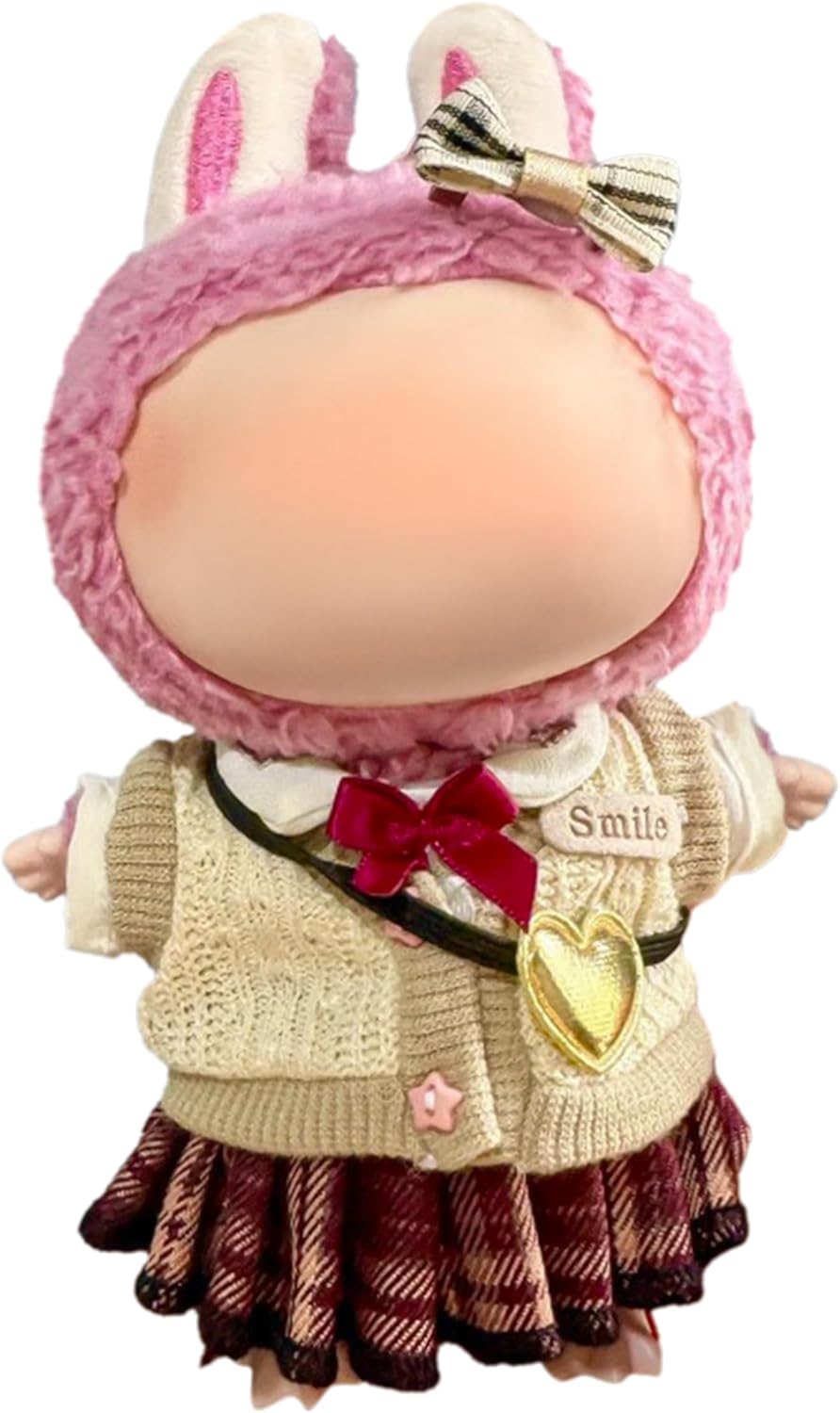 Clothes Fit for 17cm/6.7 Inch Doll, Fashion Doll Clothes Outfit Set Cute Theme Designer Toys Dress Accessories for Collector Fans Display Case (Red Blue Set)