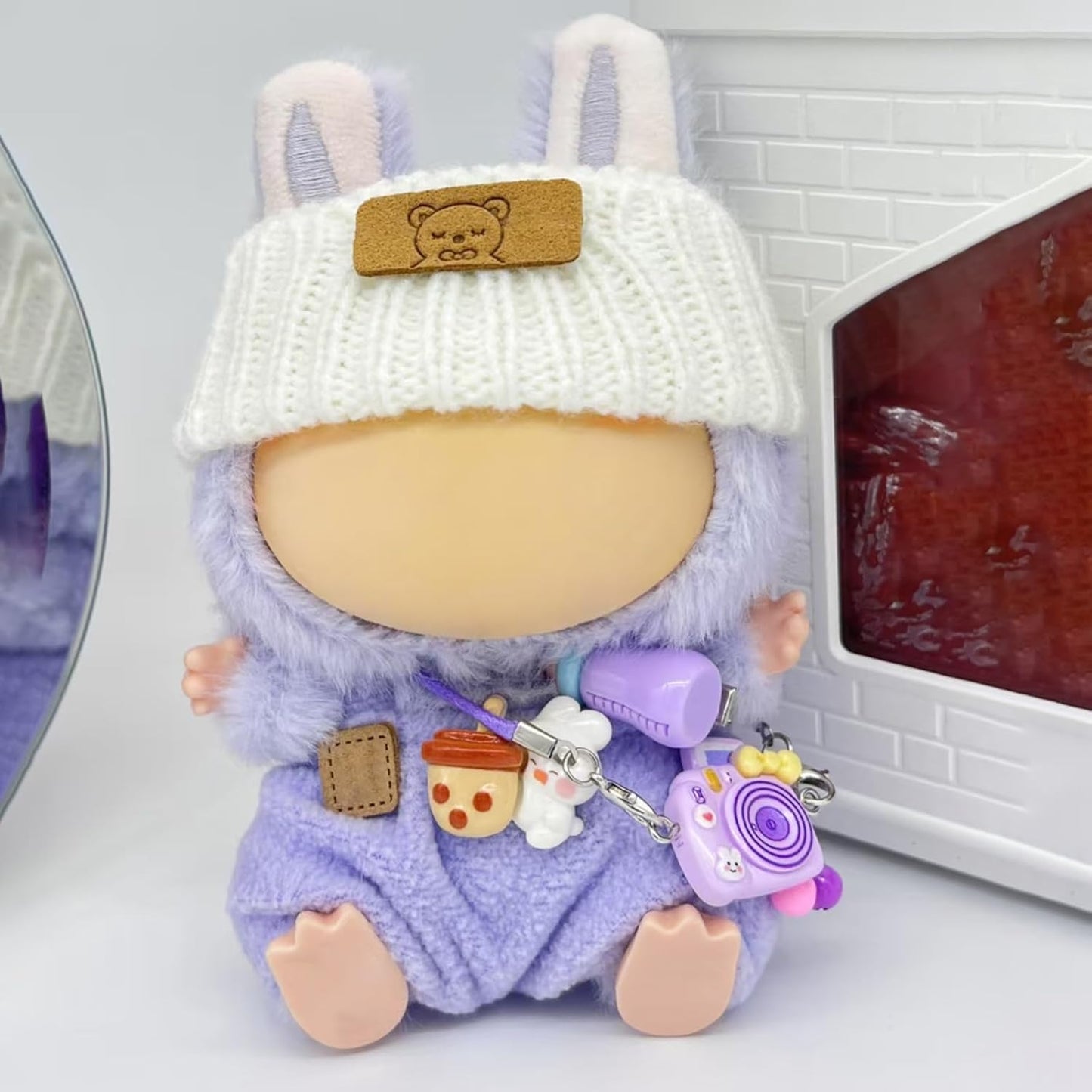 Doll Clothes for 17cm Dolls, Doll Clothes Set & Outfit Set for 17cm Dolls, Exquisite Accessories, Clothes Set (Purple)