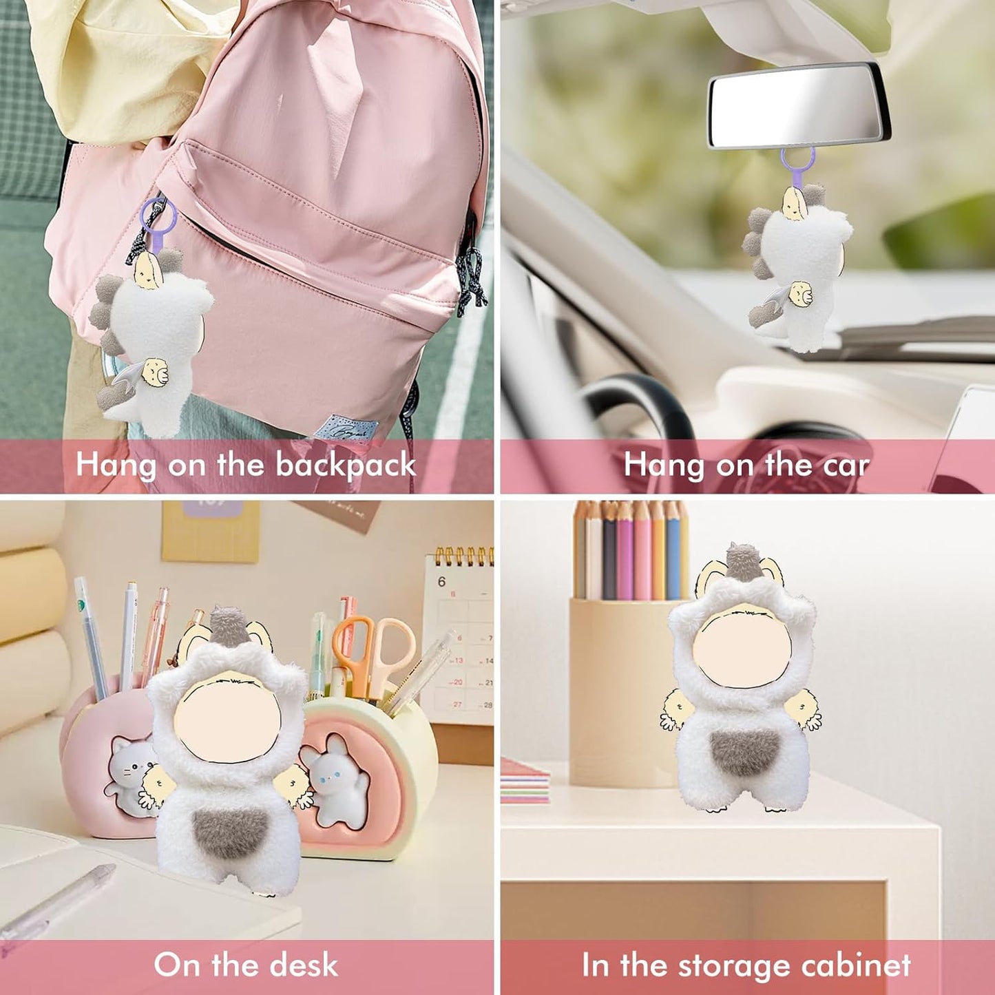 Clothes for Doll, 17cm Clothes Set for Doll, Exquisite Accessories for Doll, Cute Clothes for Dolls Dress up Unique Style (2pc-Gray)