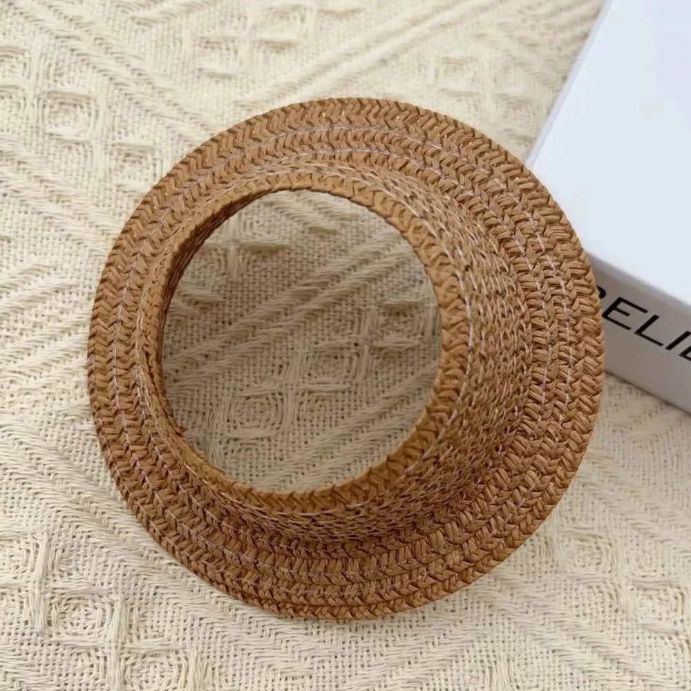 5-Pack Random Mini Straw Hat for Labubu, Doll Hat Accessories for 15cm & 17cm Labubu, Cute Beach Sun Hat for Labubu Clothes Accessories, Dolls Summer Vacation Photo Prop & Display Accessory