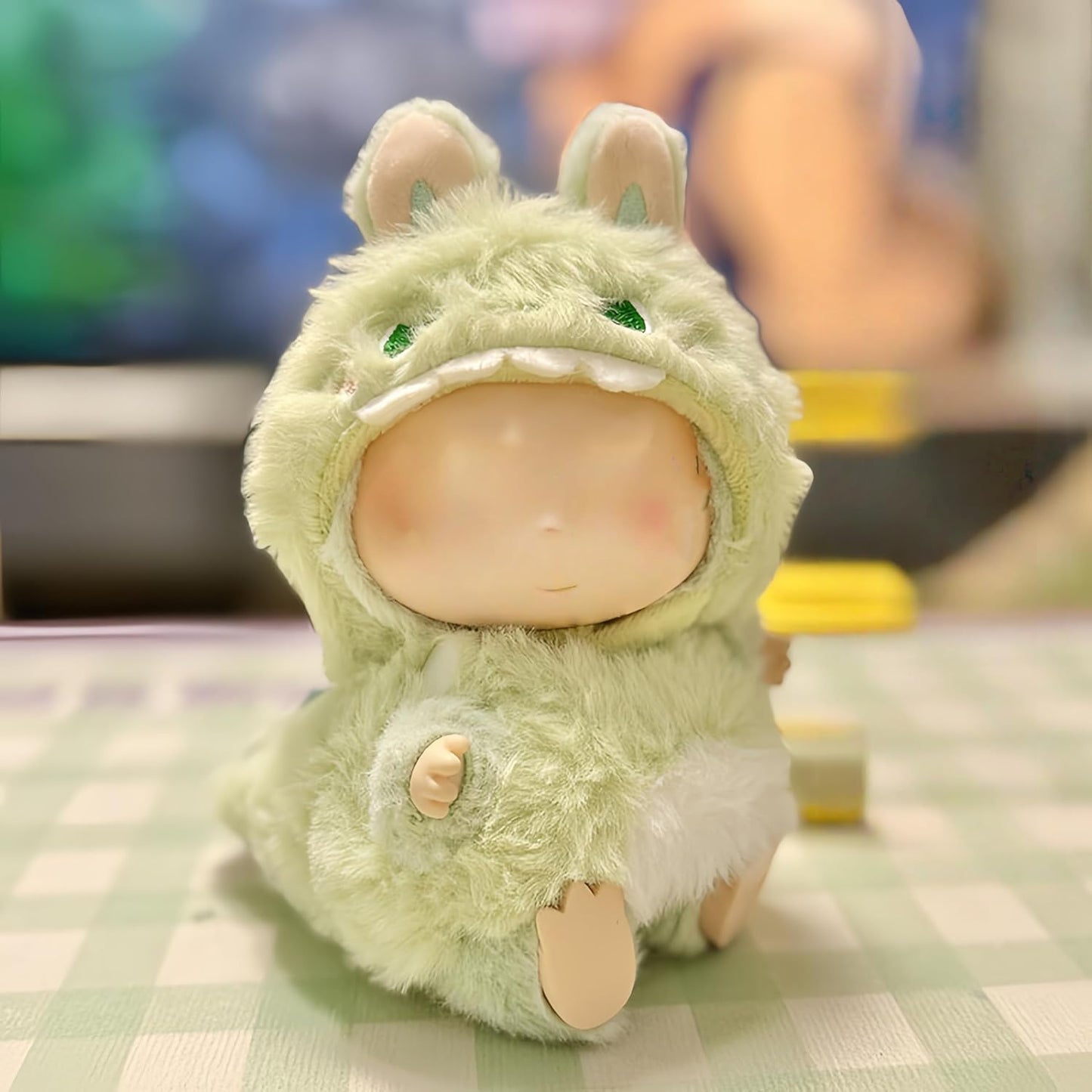 +17cm (6.7inch) Doll Clothes,Outfits for Clothes Set, Dolls Keychain Accessories, Faking Animal Style Outfit Jumpsuit,Dinosaur Costume for Dolls (Doll Not Included) (Style D)