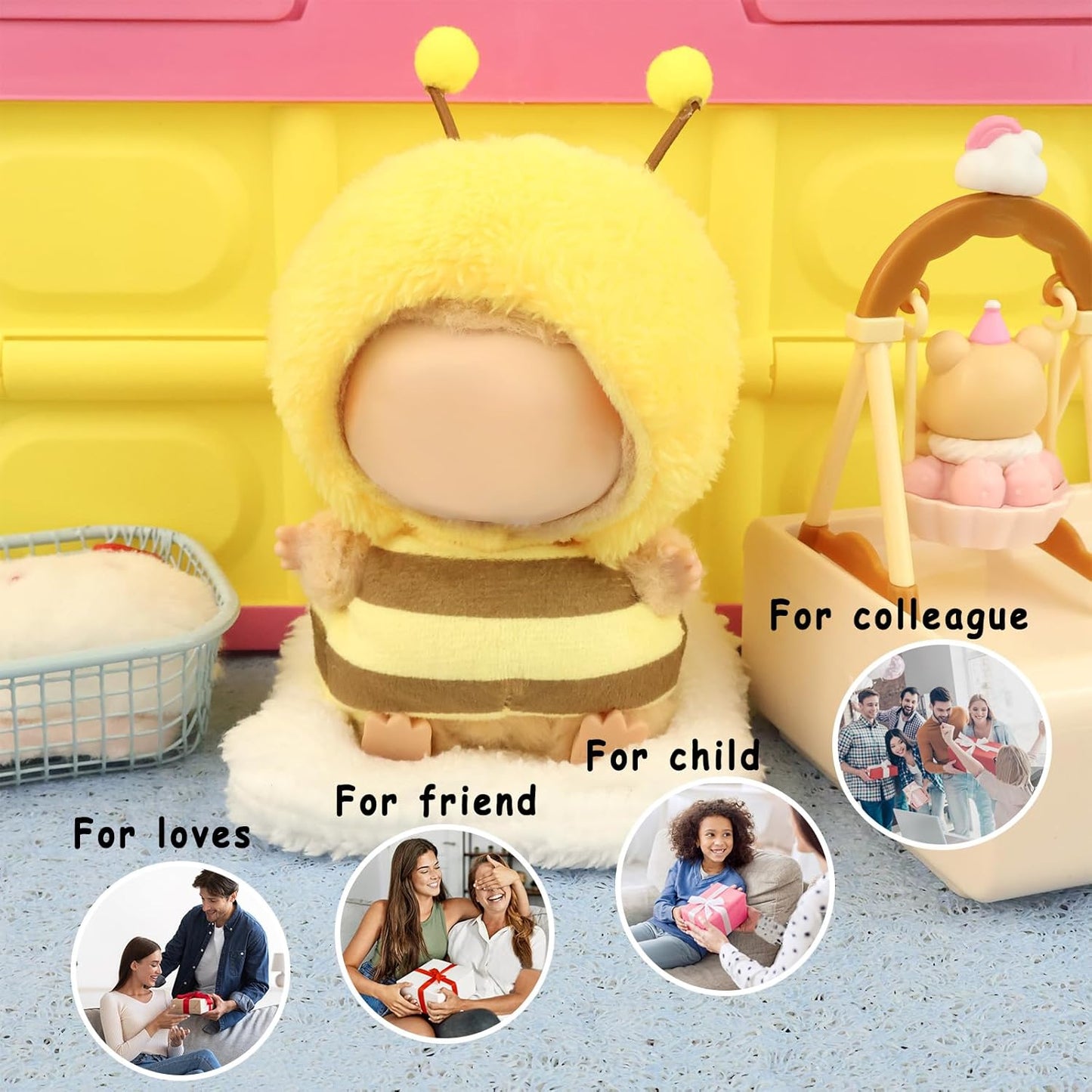 17cm Doll Clothes Accessories Suit Cute Clothes for Doll Dress up Animal Style Outfits