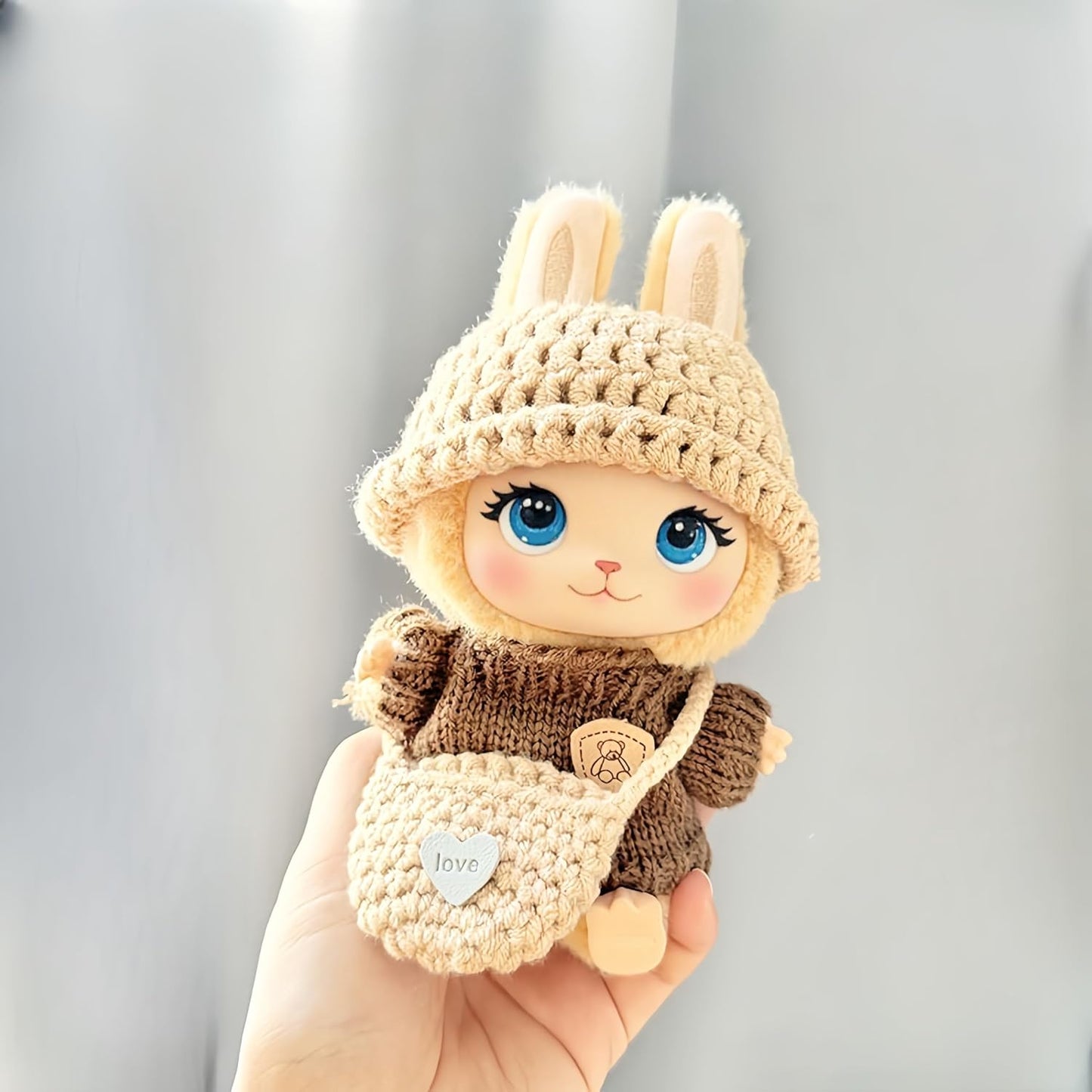 +17cm (6.7inch) Doll Clothes,Outfits for Clothes Set, Dolls Keychain Accessories, Faking Animal Style Outfit Jumpsuit,Dinosaur Costume for Dolls (Doll Not Included) (Style D)