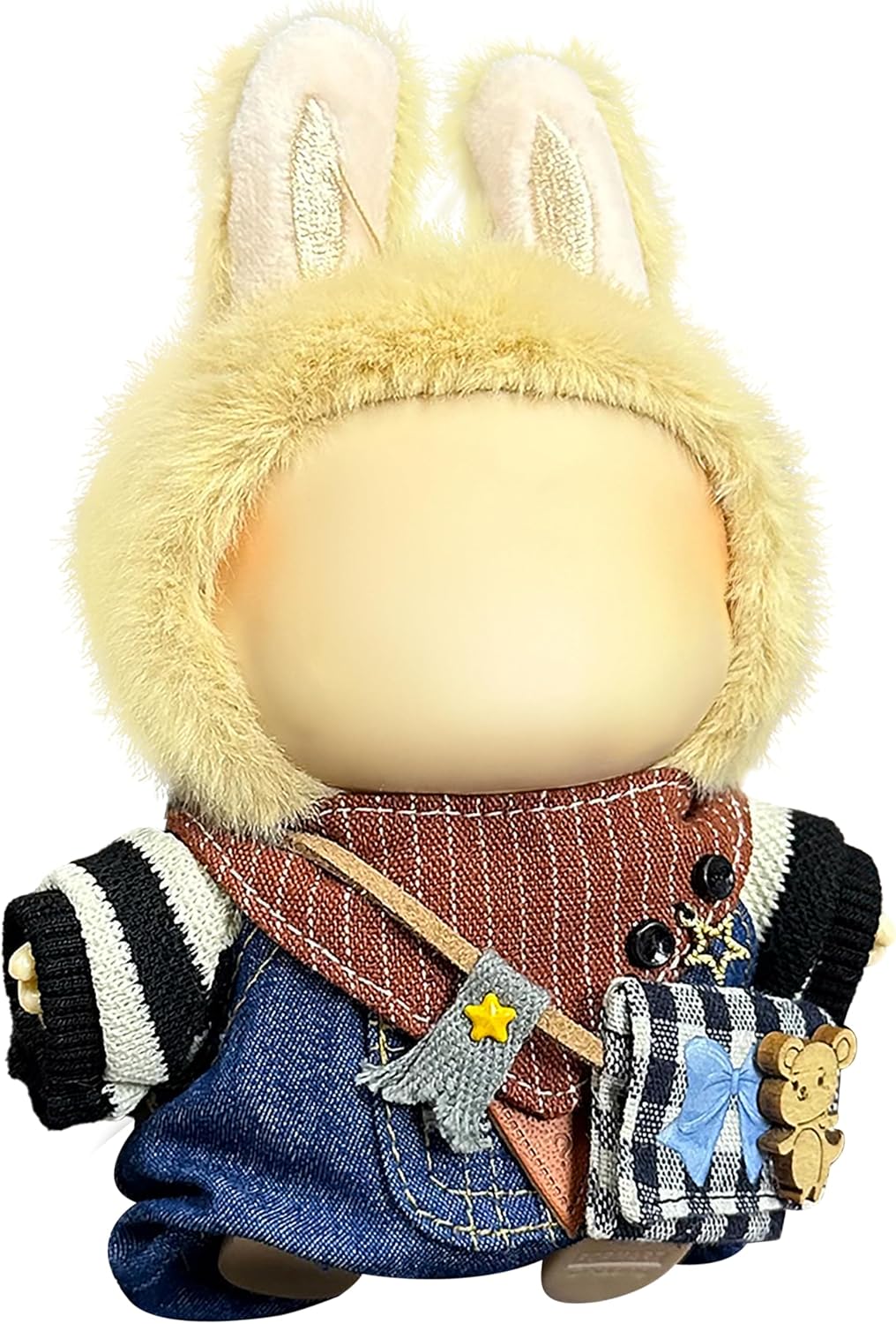 Clothes Fit for 17cm/6.7 Inch Doll, Fashion Doll Clothes Outfit Set Cute Theme Designer Toys Dress Accessories for Collector Fans Display Case (Red Blue Set)