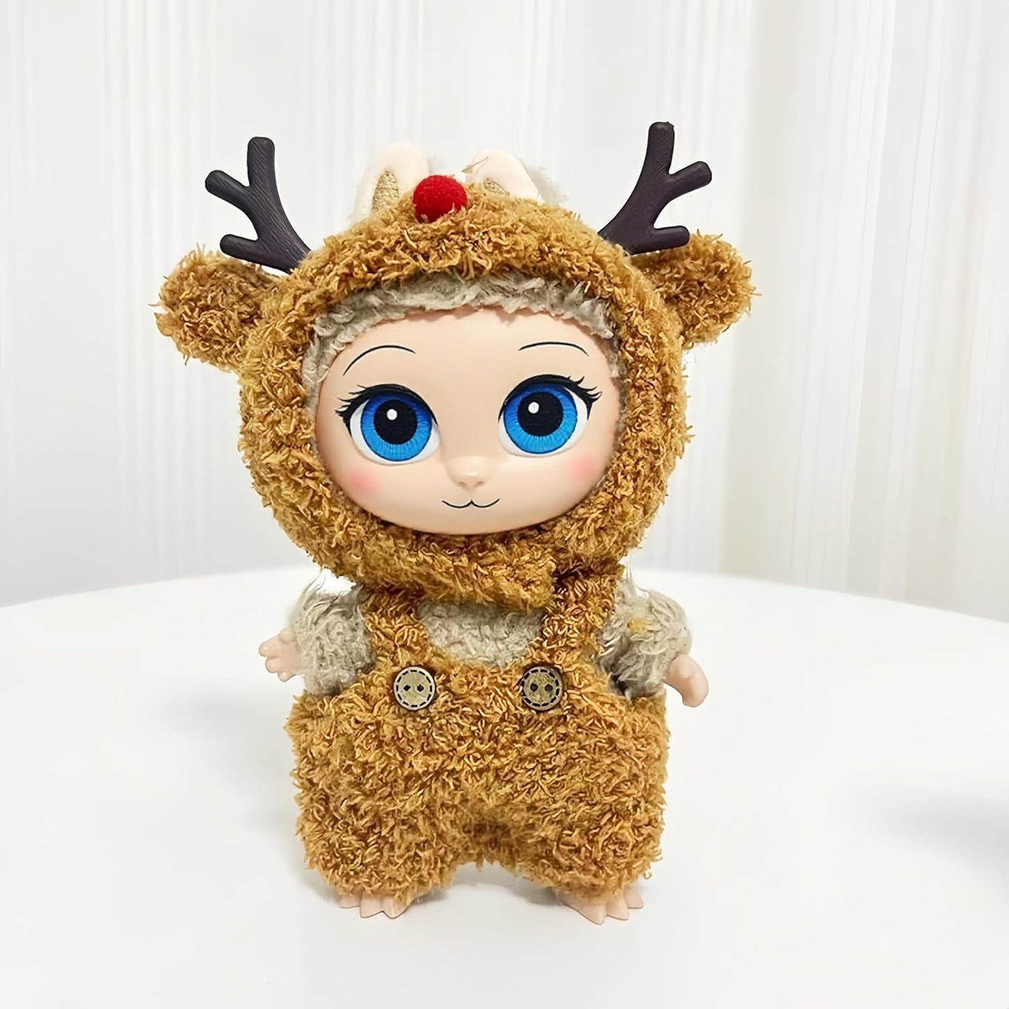 +17cm (6.7inch) Doll Clothes,Outfits for Clothes Set, Dolls Keychain Accessories, Faking Animal Style Outfit Jumpsuit,Dinosaur Costume for Dolls (Doll Not Included) (Style D)