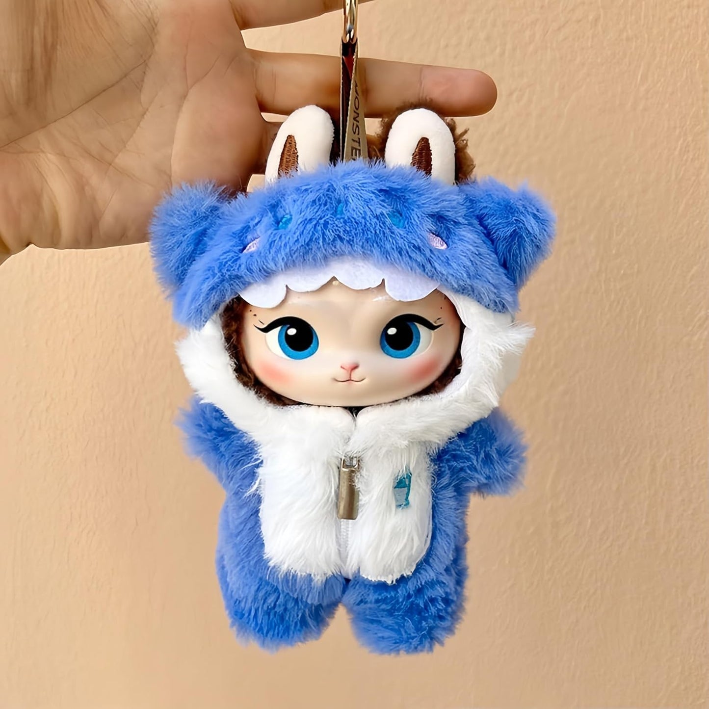 +17cm (6.7inch) Doll Clothes,Outfits for Clothes Set, Dolls Keychain Accessories, Faking Animal Style Outfit Jumpsuit,Dinosaur Costume for Dolls (Doll Not Included) (Style D)