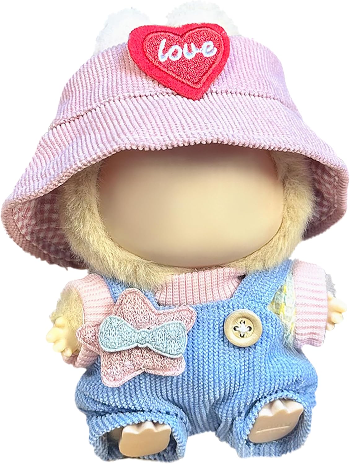 Clothes Fit for 17cm/6.7 Inch Doll, Fashion Doll Clothes Outfit Set Cute Theme Designer Toys Dress Accessories for Collector Fans Display Case (Red Blue Set)