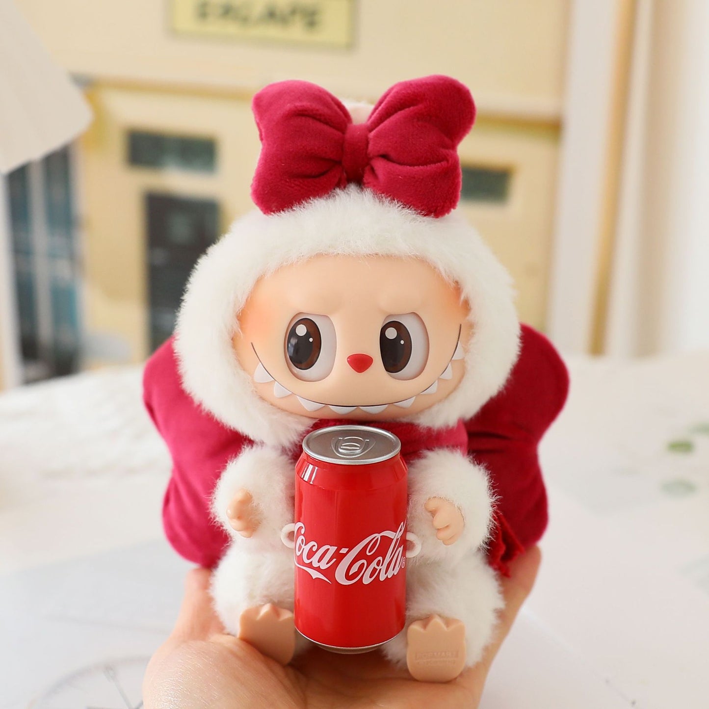 +Clothes for Labubu(NO Doll), 17cm Bow Doll Outfit for 1st, 2nd, and 3rd Generation Labubu Dolls
