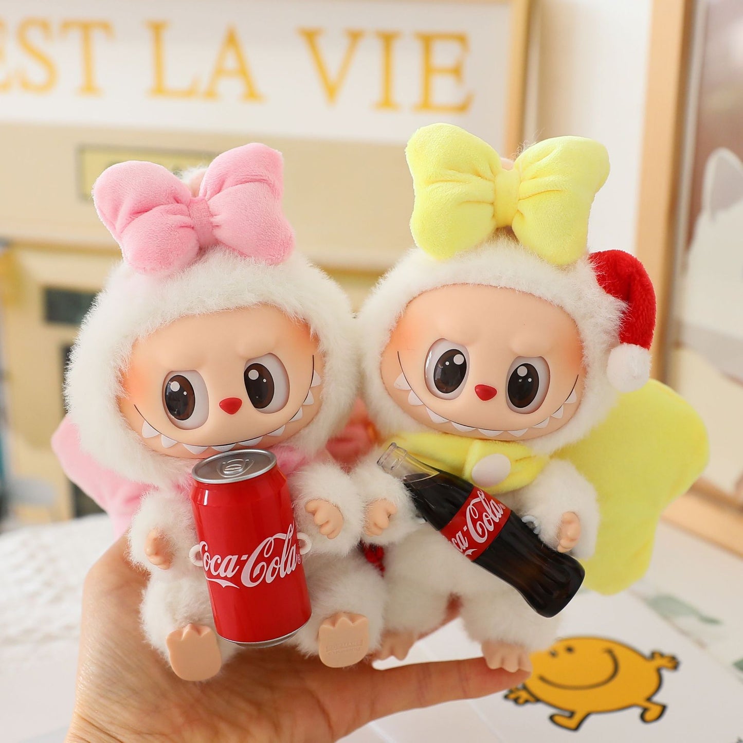 +Clothes for Labubu(NO Doll), 17cm Bow Doll Outfit for 1st, 2nd, and 3rd Generation Labubu Dolls