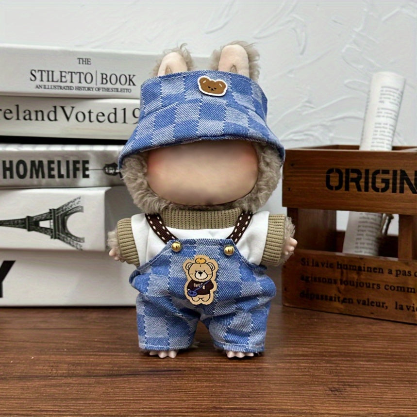 Doll clothes 6.7''/17cm Collector'S Wardrobe Set - 3in1 Vintage Cafe & Streetwear Outfits