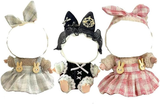 Dolls Clothes Outfit 17cm Doll Charm Clothes Suspenders Pants Replacement 3 Set No Doll