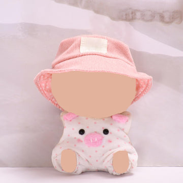 17cm Doll Clothes Set, Cute Hat & Outfit Set for Dolls, Adorable Dress-Up Accessories for Doll (Pink Pig)