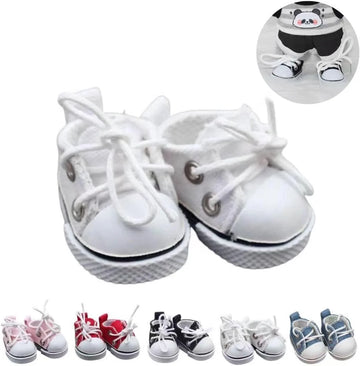 Cute Doll Shoes for Labubu, 2025 New Mini Shoes for 17cm Labubu Clothes Accessories, Mini Finger Shoes for Labubu Doll Accessories Dress up Unique Style