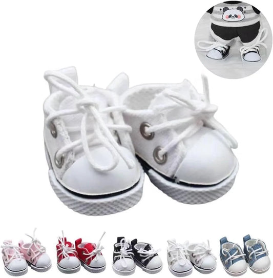 Cute Doll Shoes for Labubu, 2025 New Mini Shoes for 17cm Labubu Clothes Accessories, Mini Finger Shoes for Labubu Doll Accessories Dress up Unique Style