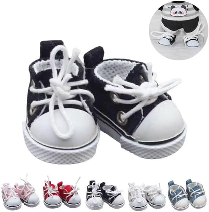 Cute Doll Shoes for Labubu, 2025 New Mini Shoes for 17cm Labubu Clothes Accessories, Mini Finger Shoes for Labubu Doll Accessories Dress up Unique Style
