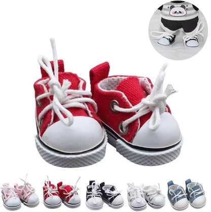 Cute Doll Shoes for Labubu, 2025 New Mini Shoes for 17cm Labubu Clothes Accessories, Mini Finger Shoes for Labubu Doll Accessories Dress up Unique Style