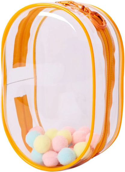 Clear Figure Display Bag with Keychain Blind Box Case Carrying Bag Keychain Pouch Charms for Collectibles