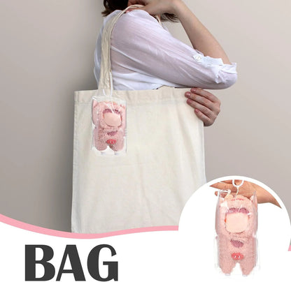 6 Pcs Clear Figure Display Bag Protective Cover Figures Storage Clear Bag Keychain Protective Case Dustproof Collectibles Case for Dolls