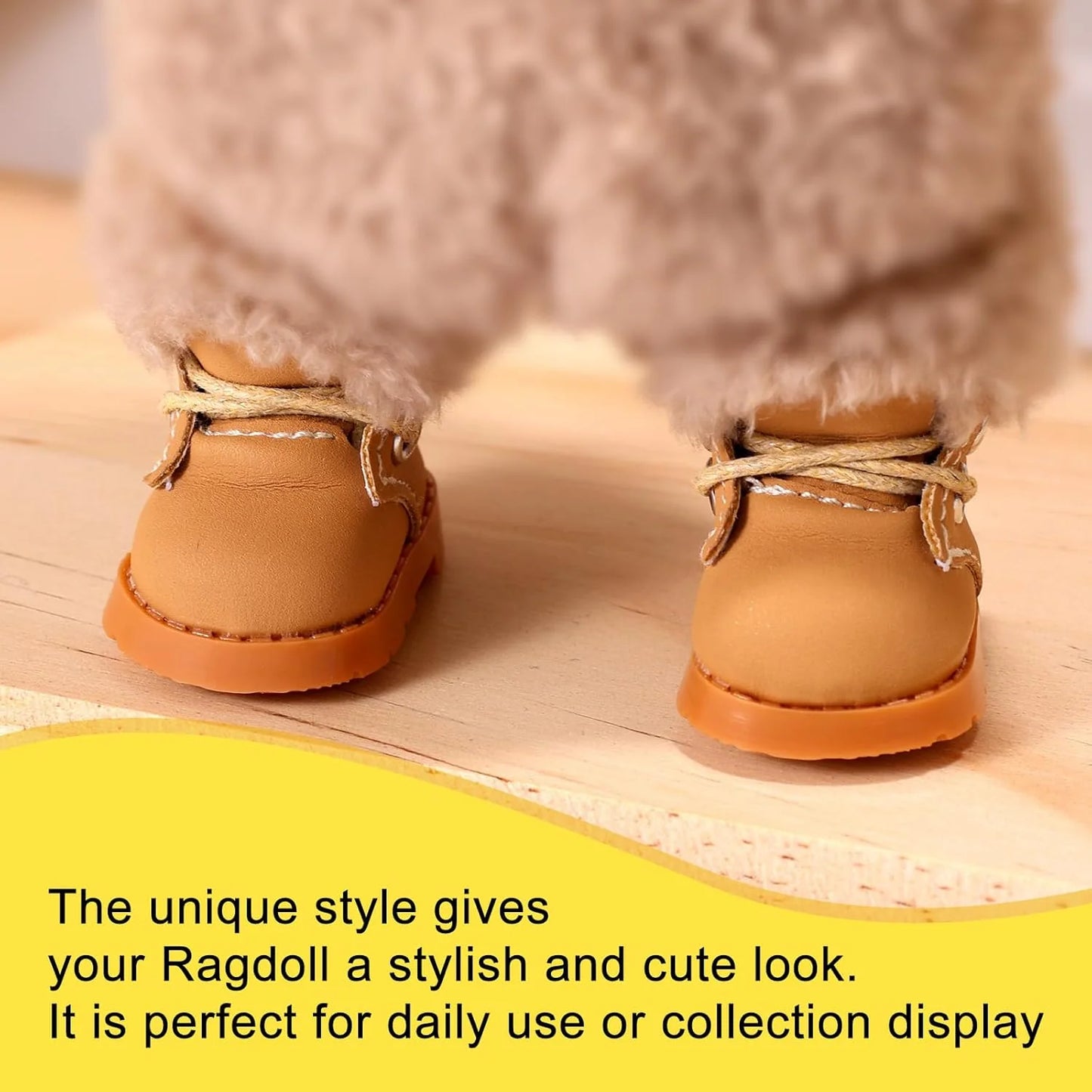 Mini Doll Shoes, 1.97x0.91 Inch PU Leather Sneakers Footwear for Plush Doll Cute Fingerboard Shoes Toy Outfit Accessories Wear Dress Up