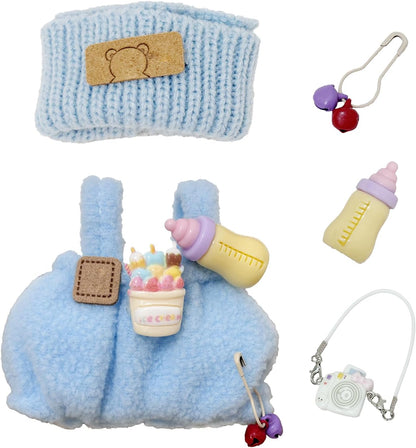 17cm Doll Clothes Set, Cute Hat & Outfit Set for Dolls, Adorable Dress-Up Accessories for Doll (Pink Pig)