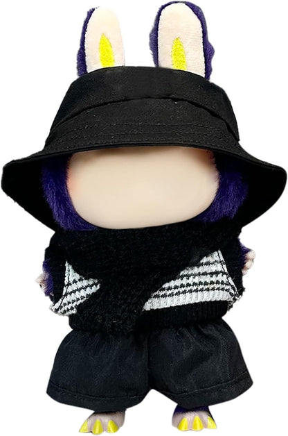 Clothes Fit for 17cm/6.7 Inch Doll, Fashion Doll Clothes Outfit Set Cute Theme Designer Toys Dress Accessories for Collector Fans Display Case (Red Blue Set)