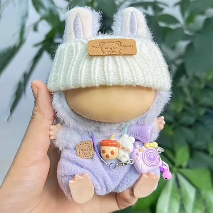 Doll Clothes for 17cm Dolls, Doll Clothes Set & Outfit Set for 17cm Dolls, Exquisite Accessories, Clothes Set (Purple)