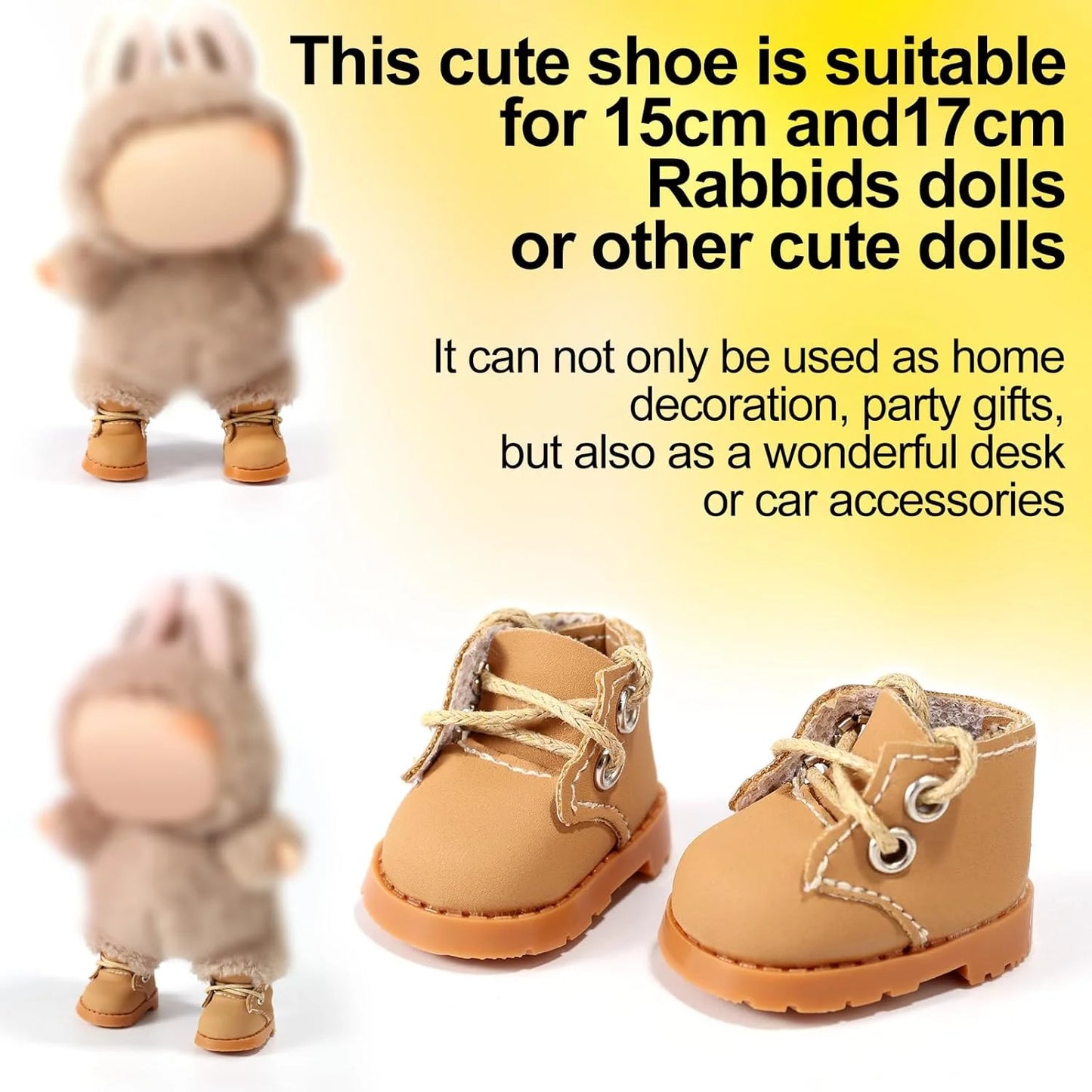 Mini Doll Shoes, 1.97x0.91 Inch PU Leather Sneakers Footwear for Plush Doll Cute Fingerboard Shoes Toy Outfit Accessories Wear Dress Up