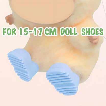 10 Pairs 17cm Doll Shoes - Plastic Mini Shoes for 6.9 Inch Dolls for Collectors & Playtime - Lightweight & Durable