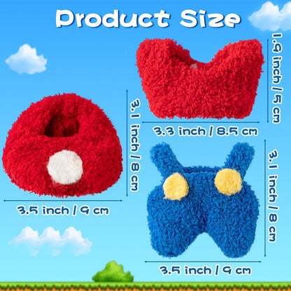 Clothes Fit for 17cm/6.7 Inch Doll, Fashion Doll Clothes Outfit Set Cute Theme Designer Toys Dress Accessories for Collector Fans Display Case (Red Blue Set)