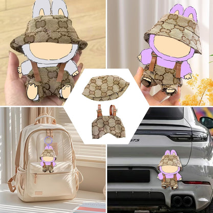 Clothes for Doll, 17cm Clothes Set for Doll, Exquisite Accessories for Doll, Cute Clothes for Dolls Dress up Unique Style (2pc-Gray)