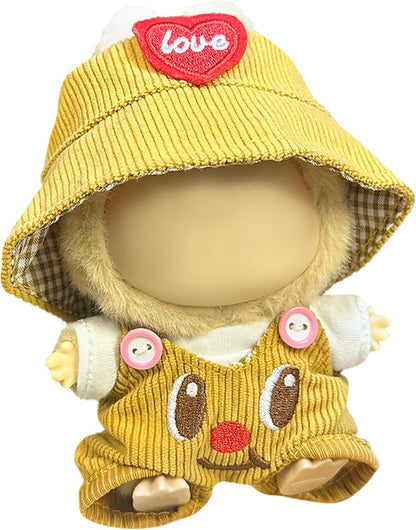 Clothes Fit for 17cm/6.7 Inch Doll, Fashion Doll Clothes Outfit Set Cute Theme Designer Toys Dress Accessories for Collector Fans Display Case (Red Blue Set)