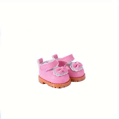 1 Set Fashion Handmade Doll Clothing Tops Pants 6.69 Inches Plush Doll for Clothes Accessories 17cm Cute Doll Holiday Girl Toy Gifts (Not Include Doll)