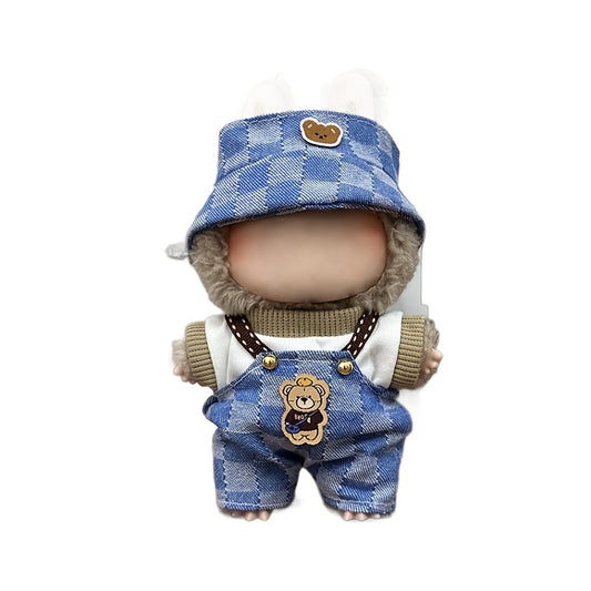 Doll clothes 6.7''/17cm Collector'S Wardrobe Set - 3in1 Vintage Cafe & Streetwear Outfits