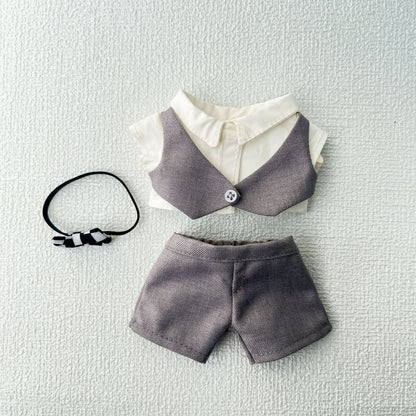 +Doll Clothes for 15cm/17cm Dolls,Wedding Outfit for Elegant Bride & Groom Clothes Set, Formal Doll Costume with Dress & Suit, Stylish Accessories (Fabric)